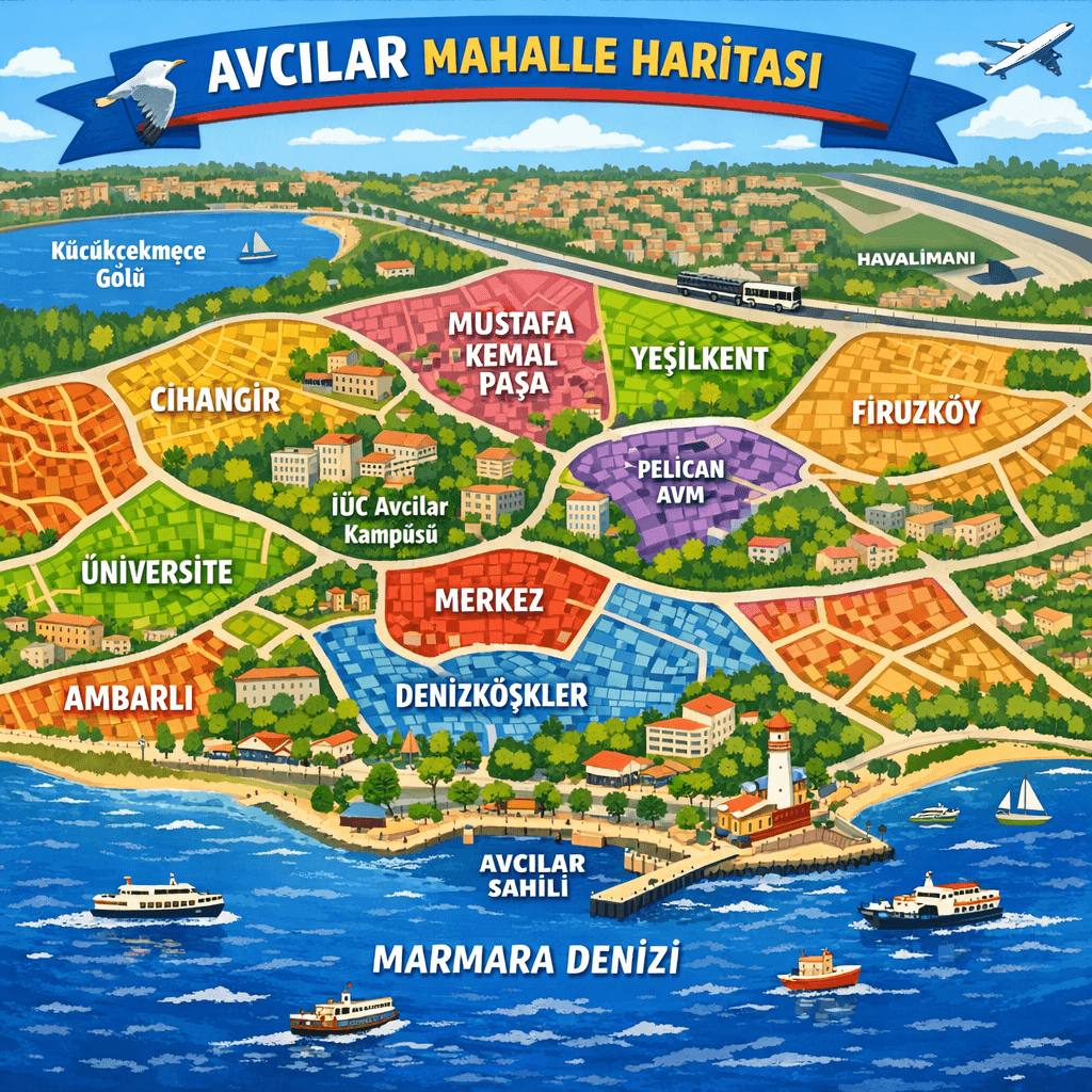 Avcılar ilçesi genel görünüm - Avcılar hurdacı hizmet bölgesi